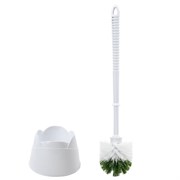 Ершик для унитаза с подставкой, пластик, белый, ЛЮБАША, 603627