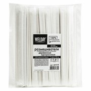 Размешиватель одноразовый деревянный в индивидуальной упаковке 180 мм, КОМПЛЕКТ 250 шт., WELDAY (ВЭЛДЭЙ), 607579, 97