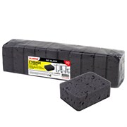 Губки для посуды 9,5х7х3,5 см, КОМПЛЕКТ 10 шт., BIG BLACK, КРУПНОПОРИСТЫЙ поролон с абразивным слоем, LAIMA, 608650