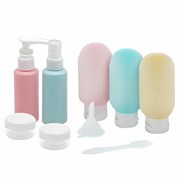 Дорожный набор флаконов в косметичке, 7 флаконов (5х60 мл / 2х10 мл), DASWERK (ДАСВЕРК), 609301