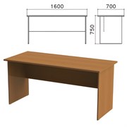 Стол письменный "Монолит", 1600х700х750 мм, цвет орех гварнери, СМ3.3