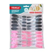 Прищепки бельевые 8,2 см, КОМПЛЕКТ 20 штук, прорезиненный пластик, ассорти, PRIMILA (ПРИМИЛА) PREMIUM, 700522