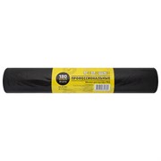 Мешки для мусора 180 л, черные, в рулоне 25 шт., ПВД 30 мкм, 90x110 см, РОМАШКА "ПРОФИ", ВР-0082