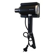 Фен для волос настенный KSITEX F-2000B JET, 2000 Вт, пластик, 2 скорости, 2 температурных режима, черный