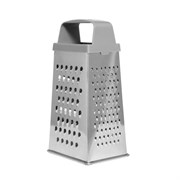 Терка 4 грани 22х11х8,5 см, белая жесть с пластиковой ручкой, BOOMHOUSE (БумХаус) Кварц, 701859