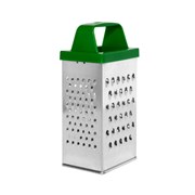 Терка 4 грани 18,2х6,2х8,5 см, белая жесть с пластиковой ручкой, BOOMHOUSE (БумХаус) Basic, 701860