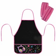 Фартук с нарукавниками для уроков труда BRAUBERG, 3 кармана, 46x54 см, "Headphones", 273643