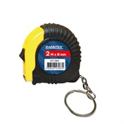 Рулетка-брелок, 2 м х 6 мм, обрезиненный корпус, RABBITEX (РАББИТЕКС), 671365