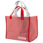 Сумка хозяйственная до 20 кг, 39x45x21 см, 4 ручки, глянцевая полиэстровая ткань, ОФИСМАГ, 700239