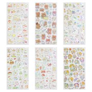 Наклейки декоративные "Веселый микс", 17,5х9 см, ассорти 6 видов, FUNSTER (ФАНСТЕР), 666094