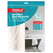Шторка для ванной ПОЛИЭСТЕР, 180х200 см, кольца в комплекте, ЗОЛОТОЙ БРИЛЛИАНТ, PRIMILA (ПРИМИЛА), 700095