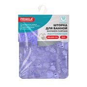 Шторка для ванной EVA, 180х200 см, кольца в комплекте, СИНЯЯ ЛЕДЯНАЯ СВЕЖЕСТЬ, PRIMILA (ПРИМИЛА), 700100