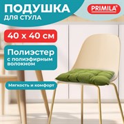 Подушка на стул "РОГОЖКА", 40x40 см, полиэстер, зеленая, PRIMILA (ПРИМИЛА) LUX, 700500
