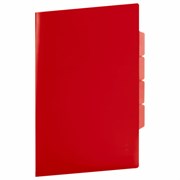 Папка-уголок 3 отделения, жесткая, непрозрачная, А4, BRAUBERG "SPECIAL", красная, 0,15 мм, 273064