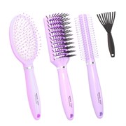 Расческа для волос НАБОР 3 шт + щетка для чистки В ПОДАРОК MONTE VITA (МОНТЕ ВИТА), 457436