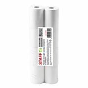 Чековая лента ТЕРМОБУМАГА 57 мм (диаметр 37-42 мм, длина 19 м, втулка 12 мм), КОМПЛЕКТ 8 шт., 44 г/м2, STAFF, 111953