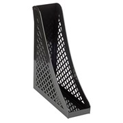 Лоток вертикальный для бумаг BRAUBERG ECO, 240х80х290 мм, сетчатый, черный, 239014