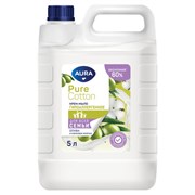 Мыло-крем гипоаллергенное 5 л, AURA Pure Cotton "Олива и хлопковое молочко", 14028