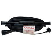 Удлинитель на рамке РС16, 1 розетка без заземления, КГ 2x1,5 мм2, 20 м, 16 А, медь, морозостойкий, 153