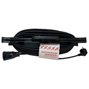 Удлинитель на рамке РС16, 1 розетка без заземления, КГ 2x1,5мм2, 10 м, 16 А, медь, морозостойкий, 151