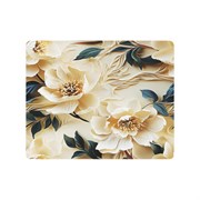 Коврик для сушки посуды NANO 40х50 см, ЦВЕТЫ, влаговпитывающий, нескользящий, BOOMHOUSE (БумХаус), 701166