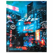 Дневник 5-11 класс 48 л., твердый, BRAUBERG, глянцевая ламинация, с подсказом, "Cyberpunk", 106881