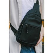 Рюкзак однолямочный HEIKKI PROMPT (ХЕЙКИ), 2 отделения, черный, 30х16х6 см, 273926