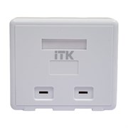 Корпус настенной розетки для установки двух модулей ITK CS2-022