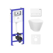 Инсталляция с подвесным унитазом Lavinia Boho Elegant Rimless