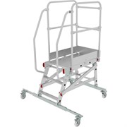 Передвижная односторонняя лестница-подмости НОВАЯ ВЫСОТА NV 5510