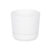 Кашпо IDEA СТРИП D170 мм 2,3л с подставкой, белый М
