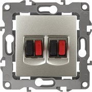 Двойная розетка аудио ЭРА 12-3112-15