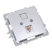 Механизм розетки Nilson Touran/Alegra metallic