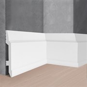 Ударопрочный влагостойкий напольный плинтус под покраску Stenopol C7104