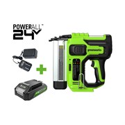 Бесщеточный нейлер GreenWorks GD24BN