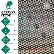 Просечно-вытяжная стальная неокрашенная сетка Фабрика сеток "Железный слон" PVS000025-6