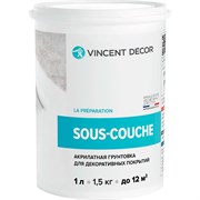 Укрывная краска-грунт для декоративных штукатурок VINCENT DECOR 1л