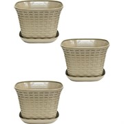 Квадратное кашпо Violet N-Kahpo-3/-36461-19