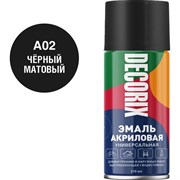 Универсальная аэрозольная акриловая эмаль Decorix 0110-02 DX