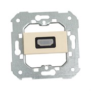 Угловая проходная розетка для подключения HDMI-разъема аудио/видео Simon S27