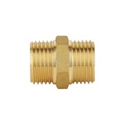 Резьбовой латунный ниппель DOUBLE-LIN LL6020 (1/2")