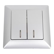 Двухклавишный выключатель INTRO Solo
