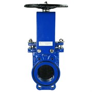 Ножевая чугунная межфланцевая двухсторонняя шиберная задвижка DN.ru D040-03158