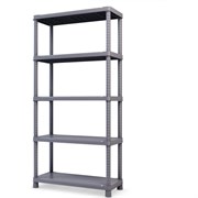 Пластиковый стеллаж ТУБА-ДУБА сб 900.5 серый