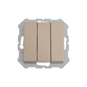 Трехклавишный выключатель LIREGUS Эпсилон IJ3 16-001-01 E/Ch