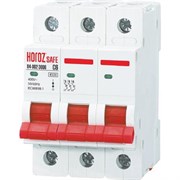 Миниатюрный автоматический выключатель HOROZ ELECTRIC SAFE (MCB 3P C6) 3P 6A C 4.5kA 400V 114-002-3006