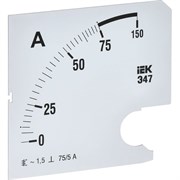 Сменная шкала к амперметру IEK э47