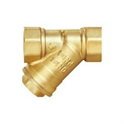 Резьбовой латунный косой фильтр DOUBLE-LIN LL5005 (1 1/4")