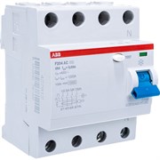 Узо ABB F204 4п, 25 A, 30 mA, AC