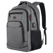 Рюкзак HEIKKI SECURE (ХЕЙКИ) универсальный, отделение для ноутбука, серый, 46x31x19 см, 273895